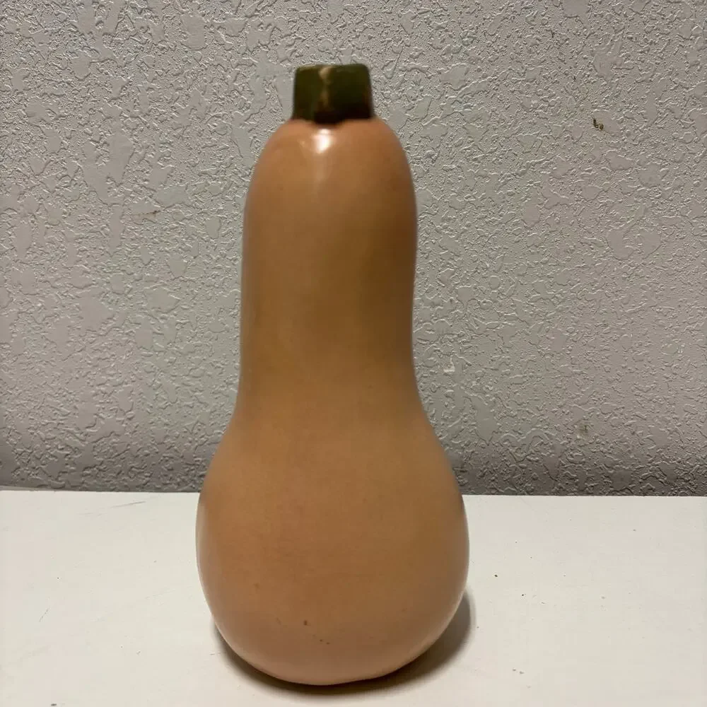 Vtg Patricia Garrett Butternut Autumn Squash Pottery Vase 8